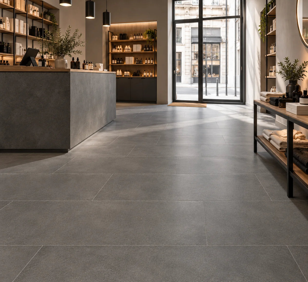 Carrelage Piemme Sol et Mur 30x60 Basalt Piombo Anthracite Noir