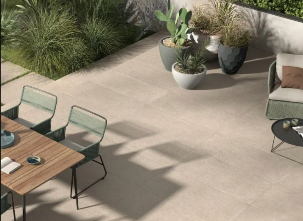 Dalle 2cm 60x120 Betonico Beige R11 Extérieur