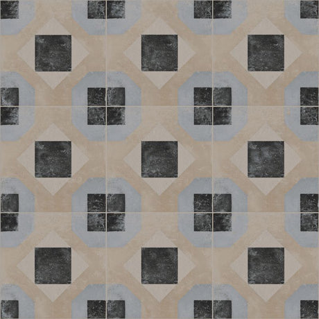Carrelage Carreaux Ciment 20x20 Cementine Tap. A Jaune et Bleu Rectifié