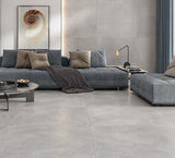 Carrelage Effet Béton Grand Format 100x100 Madox Gris Rectifié