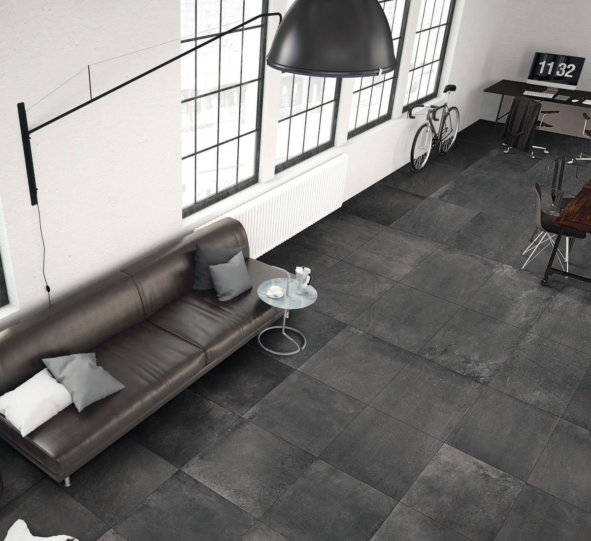 Carrelage Grès Cérame 80x80 Unika Carbon Rectifié – Allocarrelage