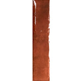 Carrelage Mural Effet Zellige Rouge 6,5x29,8 Monpelli Wine Mix