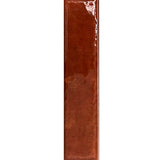 Carrelage Mural Effet Zellige Rouge 6,5x29,8 Monpelli Wine Mix