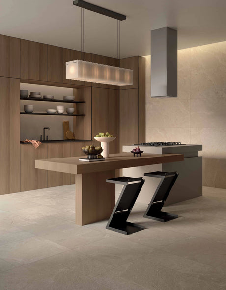 Carrelage Effet Pierre Ardoise 60x120 Falaise Beige intérieur / Extérieur R10 Rectifié