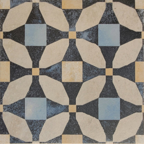 Carrelage Carreaux Ciment 20x20 Cementine Tap. B Color Jaune et Bleu Rectifié