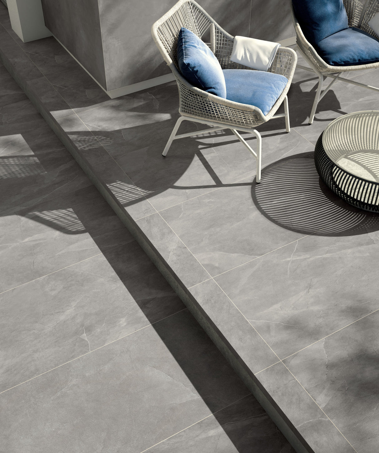 Carrelage 60x120 Storm Gris Intérieur / Extérieur R10 Rectifié