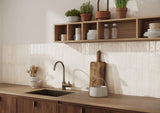 Carrelage Mural Effet Zellige Blanc 6,5x29,8 Monpelli White Mix