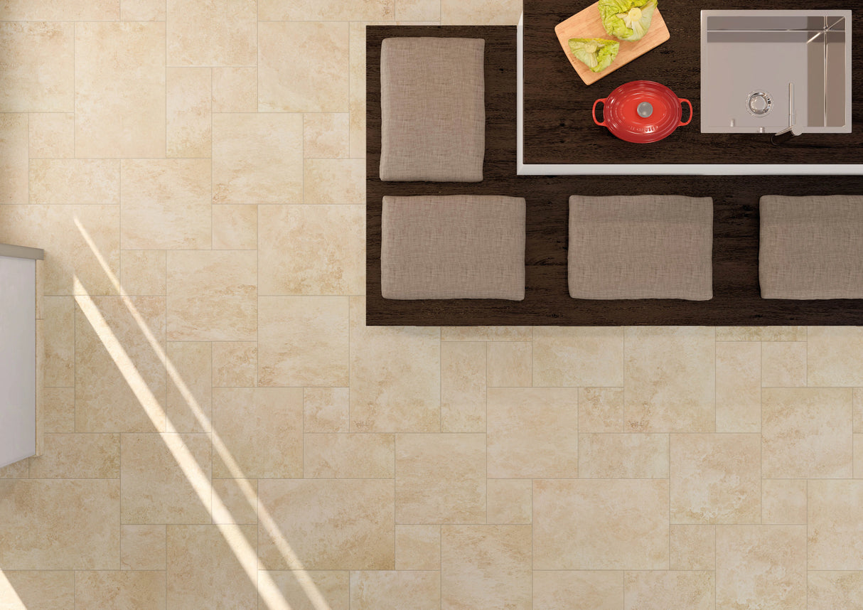 Carrelage Effet Travertin Multiformat Opus Romain - Occitanie Beige