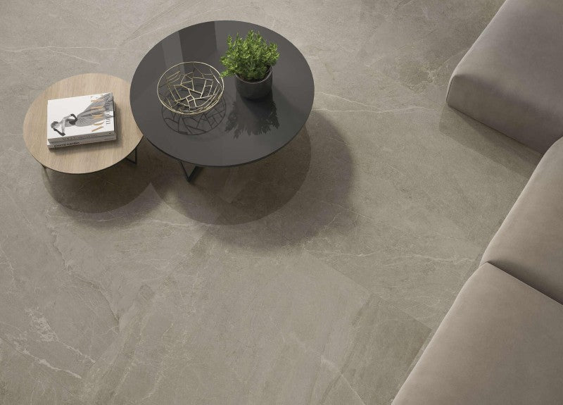 Carrelage Effet Pierre 60x60 Tempo Ash Gris Mat Rectifié