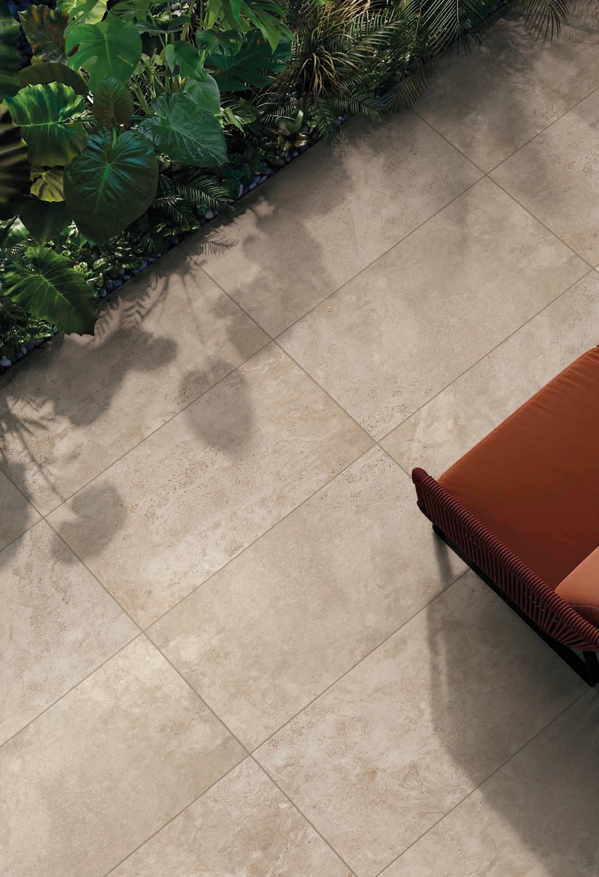 60x90 Dalle 2cm Travertine Honey Cross Extérieur R11