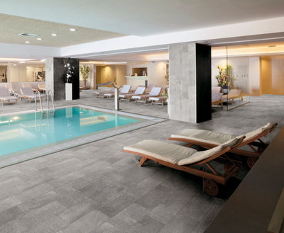Carrelage effet pierre 30x60 Northfield Gris R10