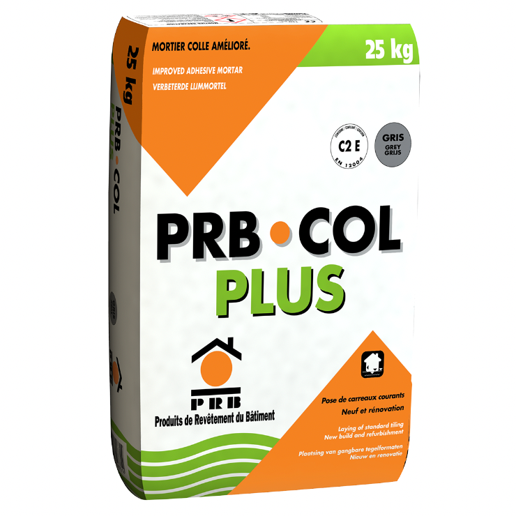 PRB Col Plus 25kg Mortier Colle Amelior Pour Carrelage en Gr s